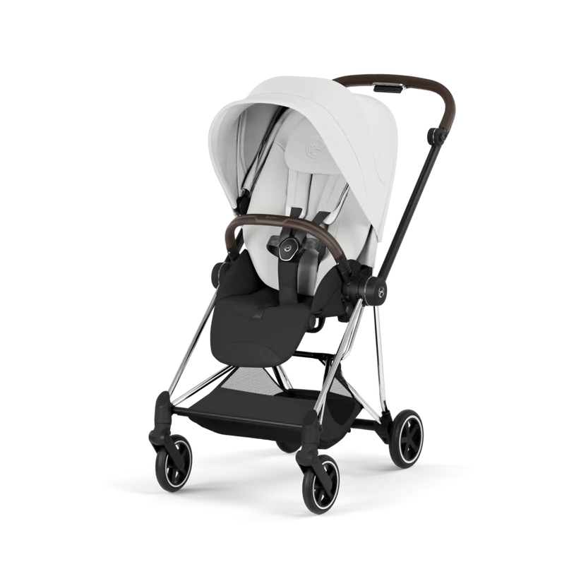 עגלת תינוק סייבקס Off White Mios 4 שלדה כרום חום