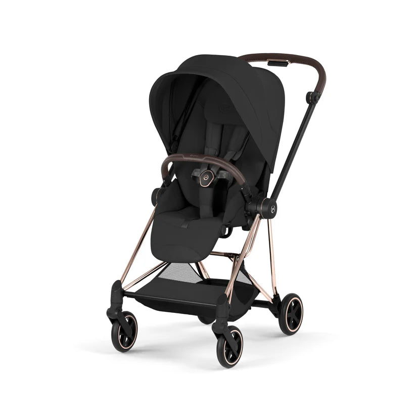 עגלת תינוק סייבקס Sepia Black Mios 4 שלדה רוזגולד