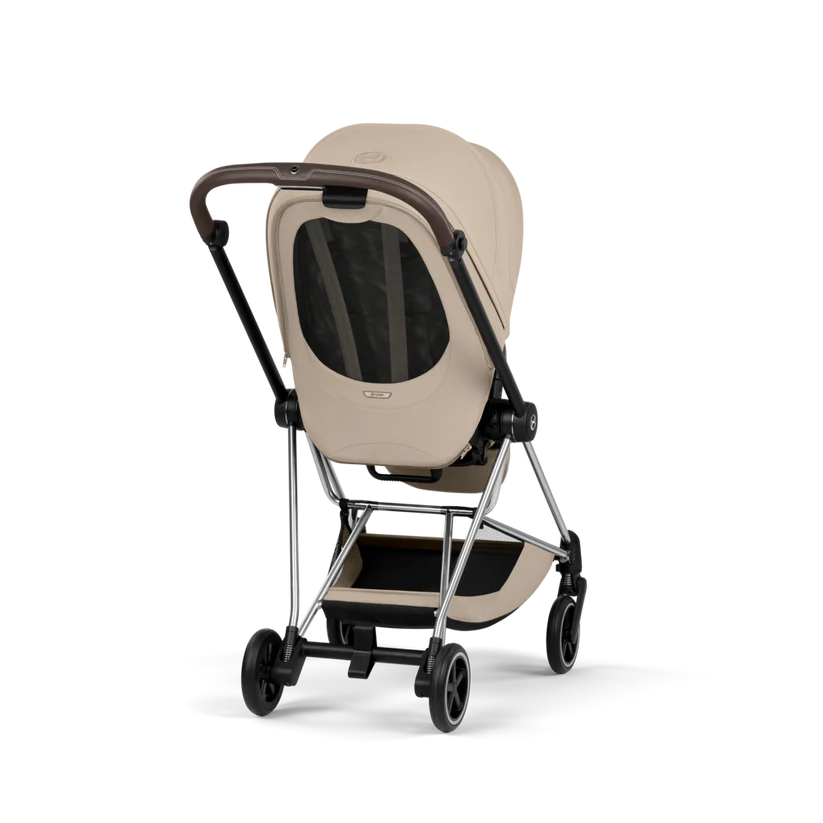עגלת תינוק סייבקס Cozy Beige Mios 4 שלדה כרום חום