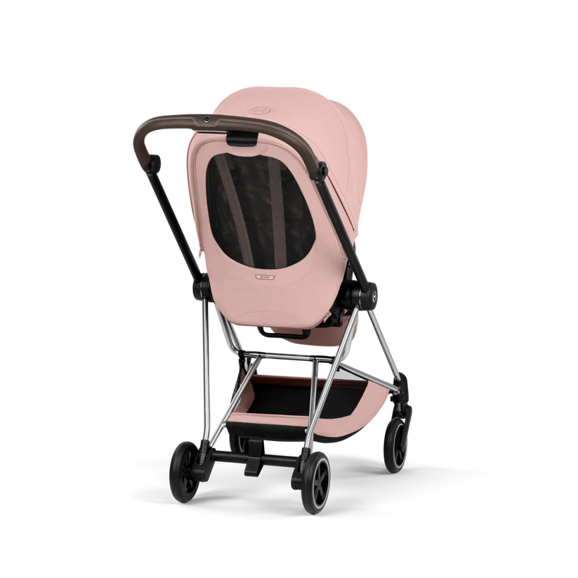 עגלת תינוק סייבקס Peach Pink Mios 4 שלדה כרום חום