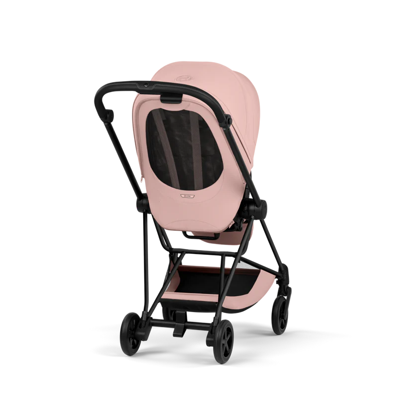 עגלת תינוק סייבקס Peach Pink Mios 4 שלדה שחור מט