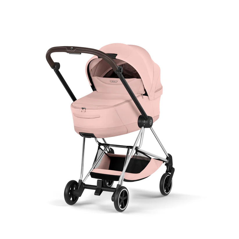 עגלת תינוק סייבקס Peach Pink Mios 4 שלדה כרום חום