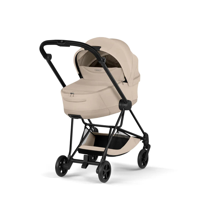 עגלת תינוק סייבקס Cozy Beige Mios 4 שלדה שחור מט