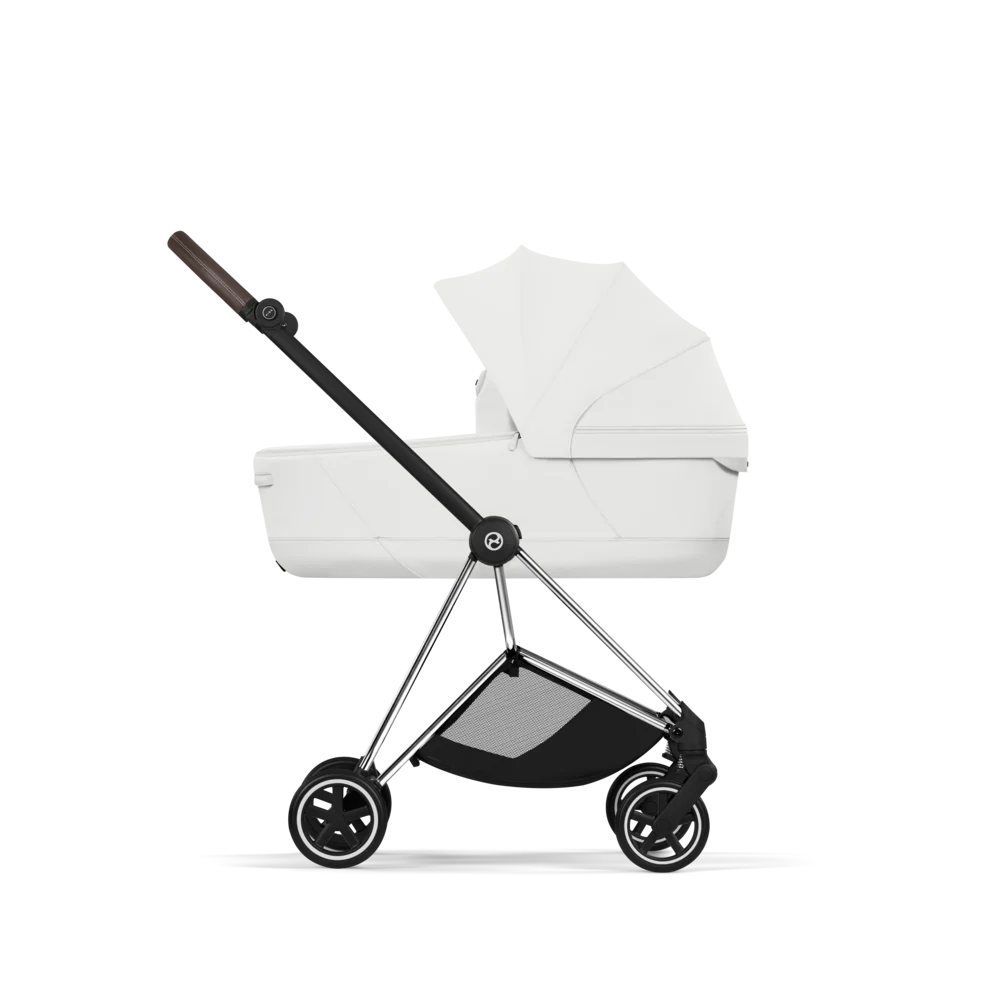 עגלת תינוק סייבקס Off White Mios 4 שלדה כרום חום