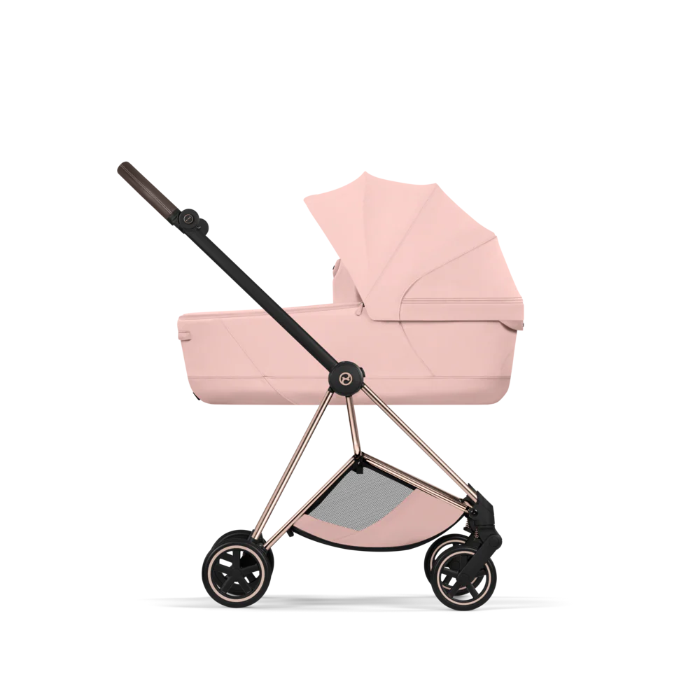 עגלת תינוק סייבקס Peach Pink Mios 4 שלדה רוזגולד