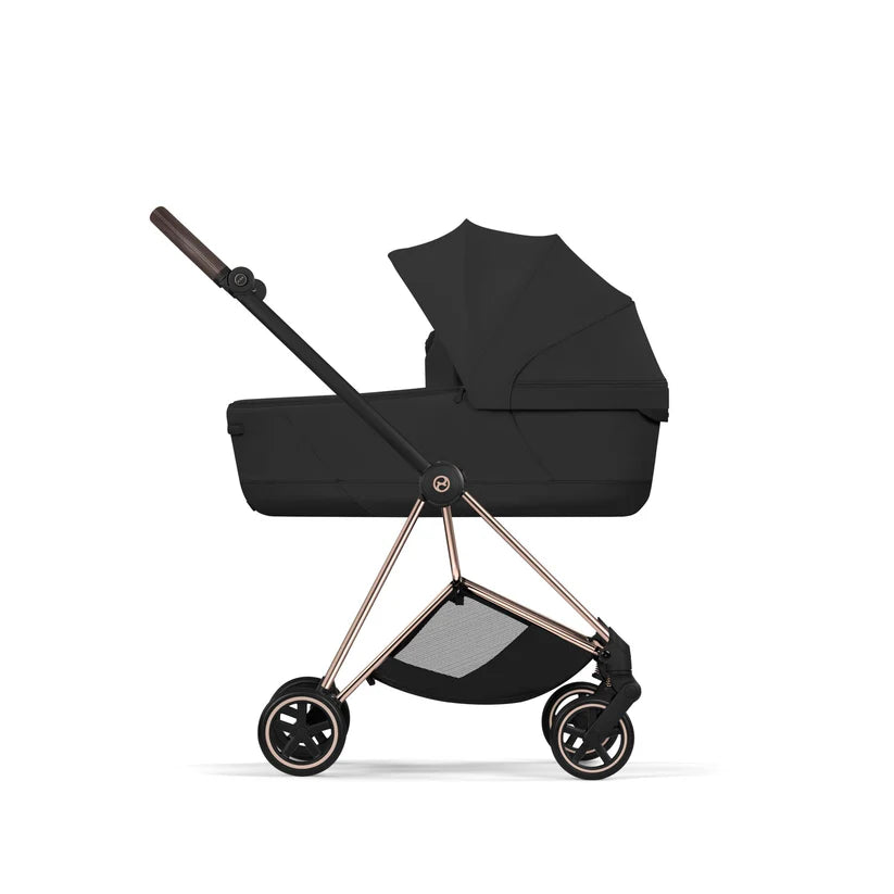 עגלת תינוק סייבקס Sepia Black Mios 4 שלדה רוזגולד