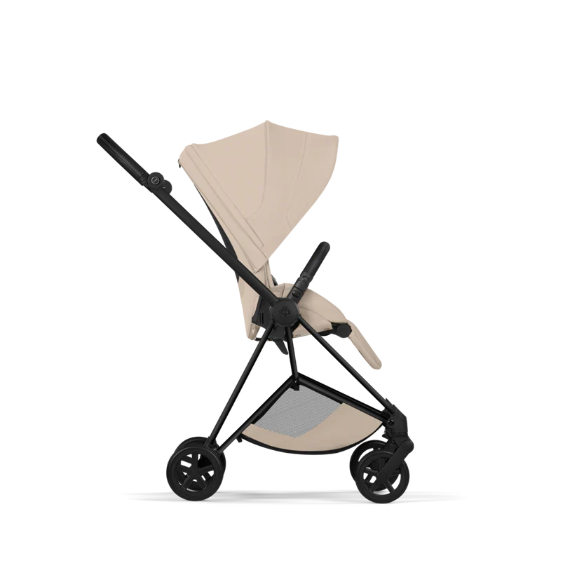 עגלת תינוק סייבקס Cozy Beige Mios 4 שלדה שחור מט