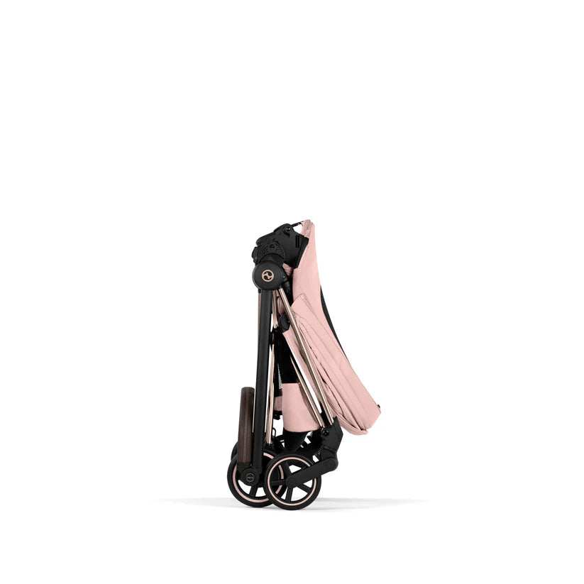 עגלת תינוק סייבקס Peach Pink Mios 4 שלדה רוזגולד