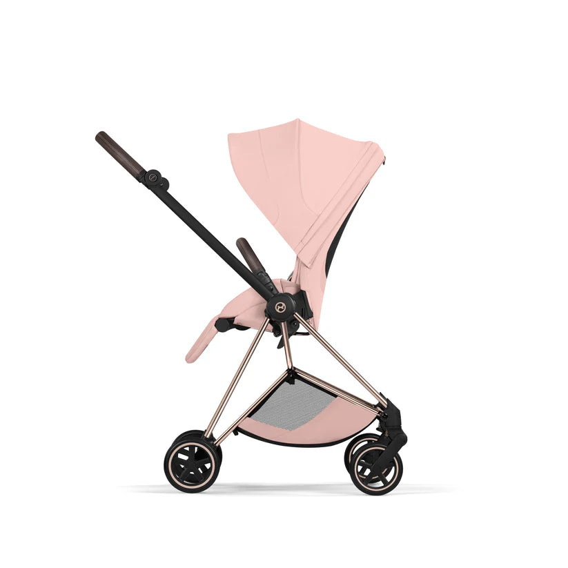 עגלת תינוק סייבקס Peach Pink Mios 4 שלדה רוזגולד