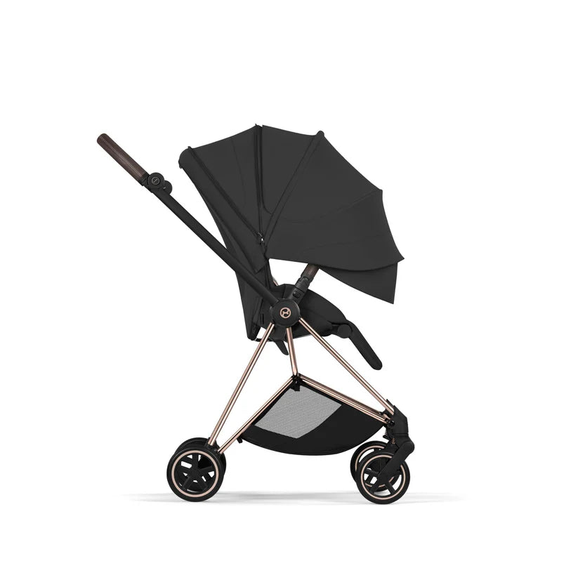 עגלת תינוק סייבקס Sepia Black Mios 4 שלדה רוזגולד