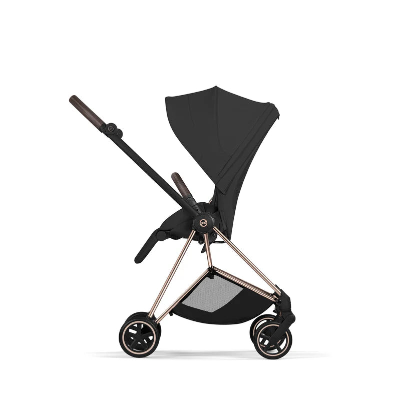 עגלת תינוק סייבקס Sepia Black Mios 4 שלדה רוזגולד