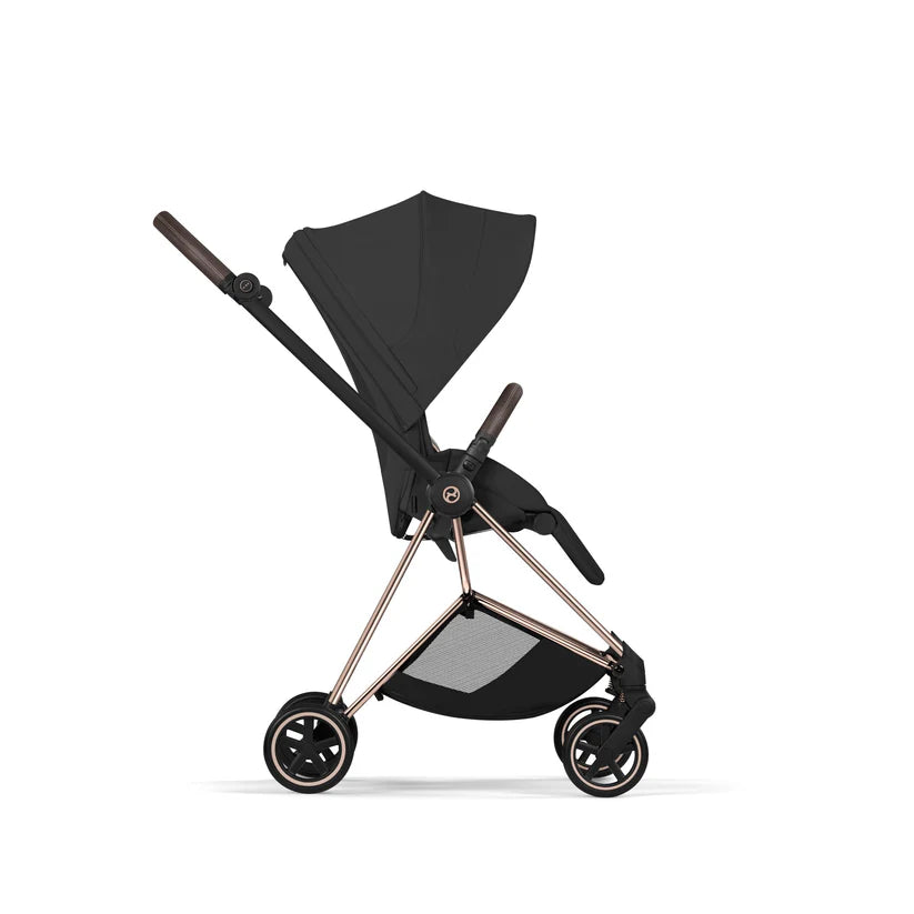 עגלת תינוק סייבקס Sepia Black Mios 4 שלדה רוזגולד
