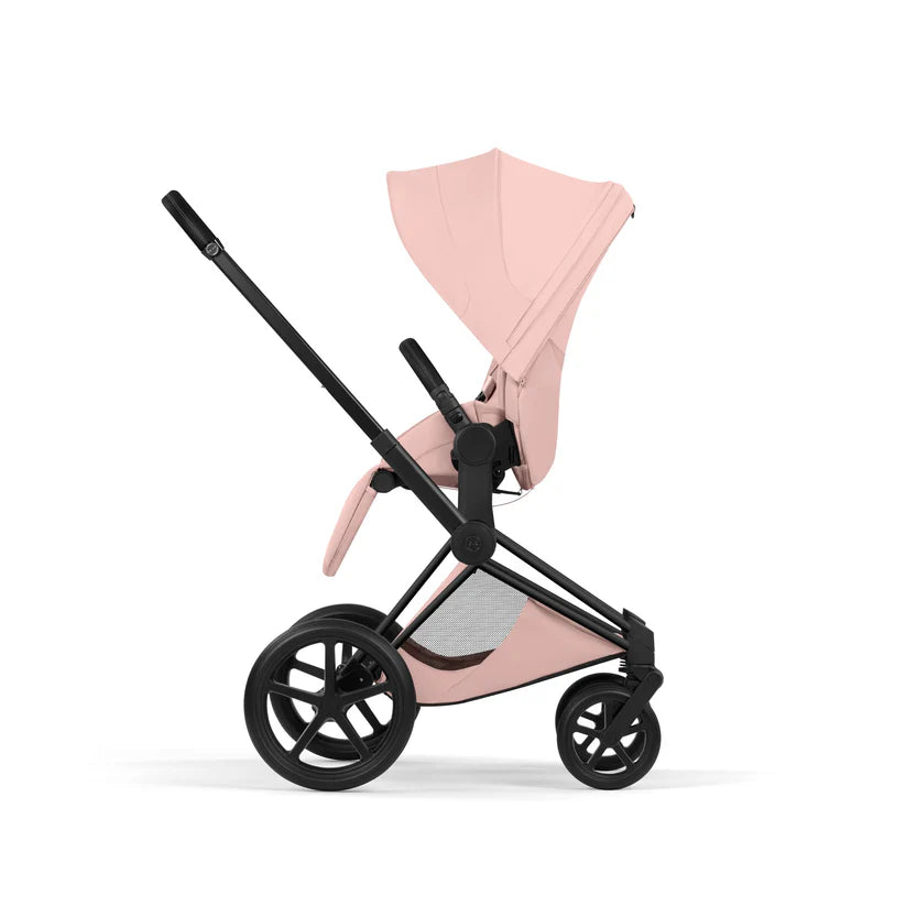 עגלת תינוק משולבת סייבקס - Peach Pink Priam 5 שלדה שחור מט
