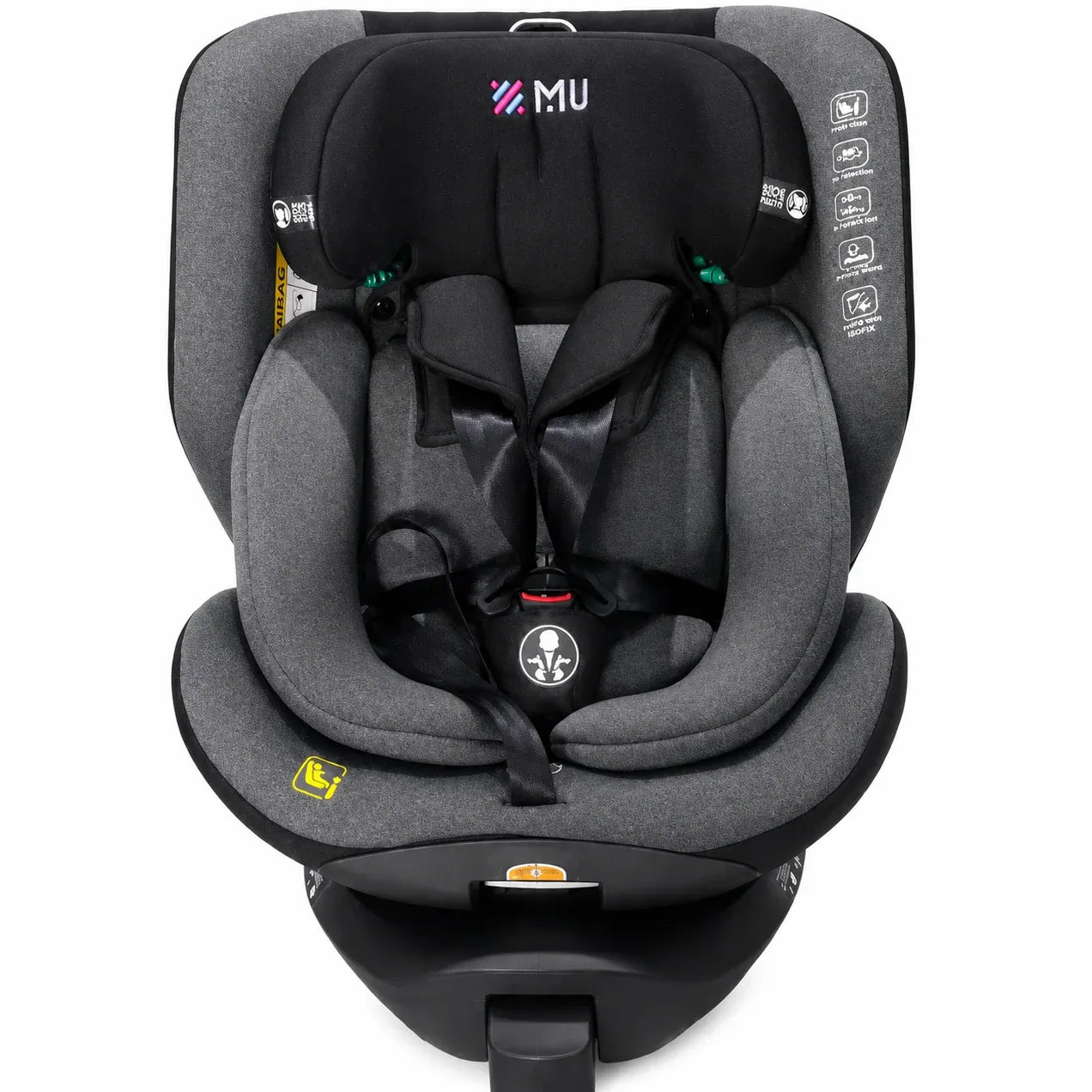 MU כיסא בטיחות מסתובב 360° עם רגלית תמיכה  MCU101