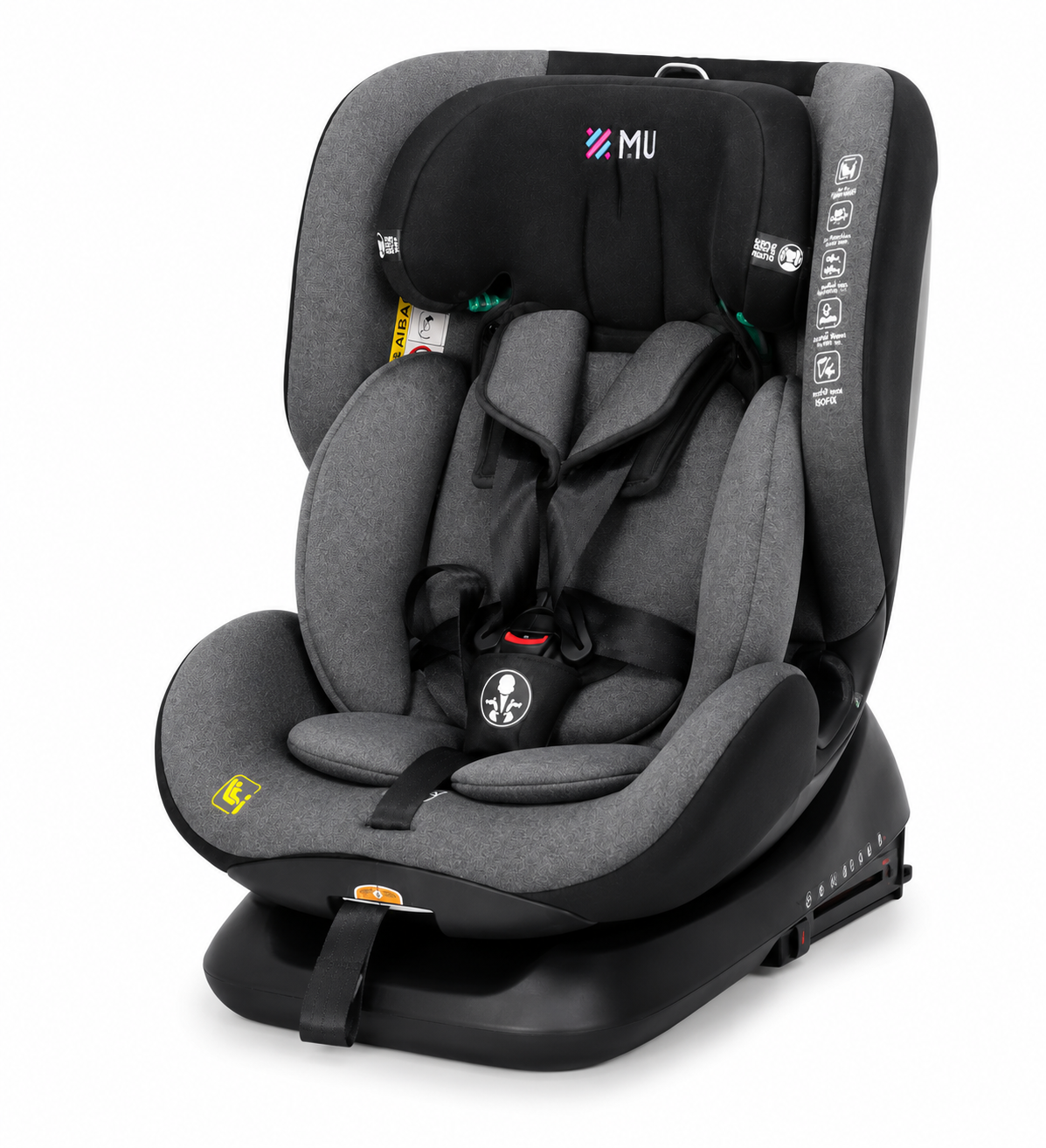 MU כיסא בטיחות מסתובב 360° עם רגלית תמיכה  MCU101