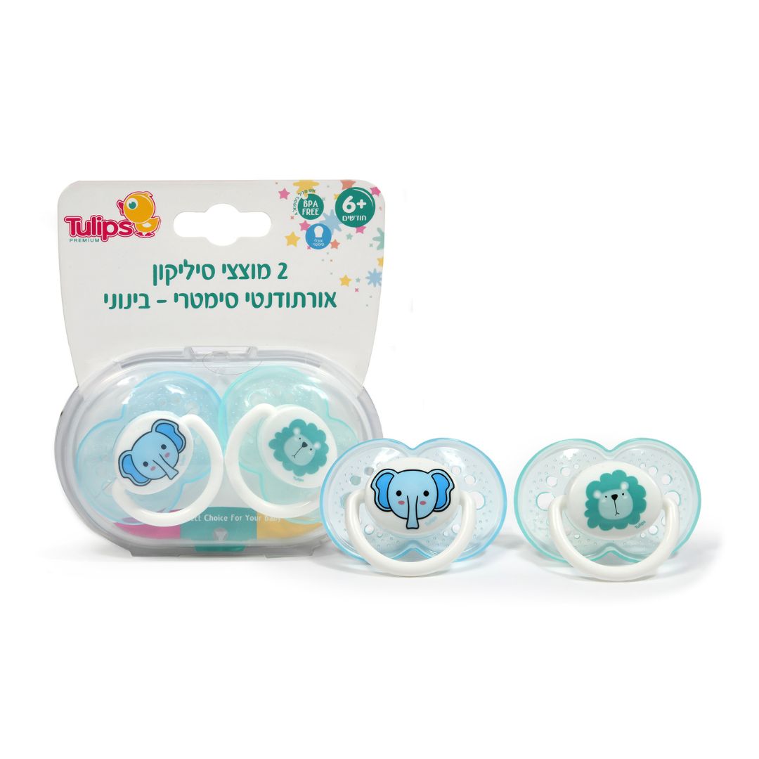 מוצץ סיל' אורטו'ידית-בינוני357זוג1723357