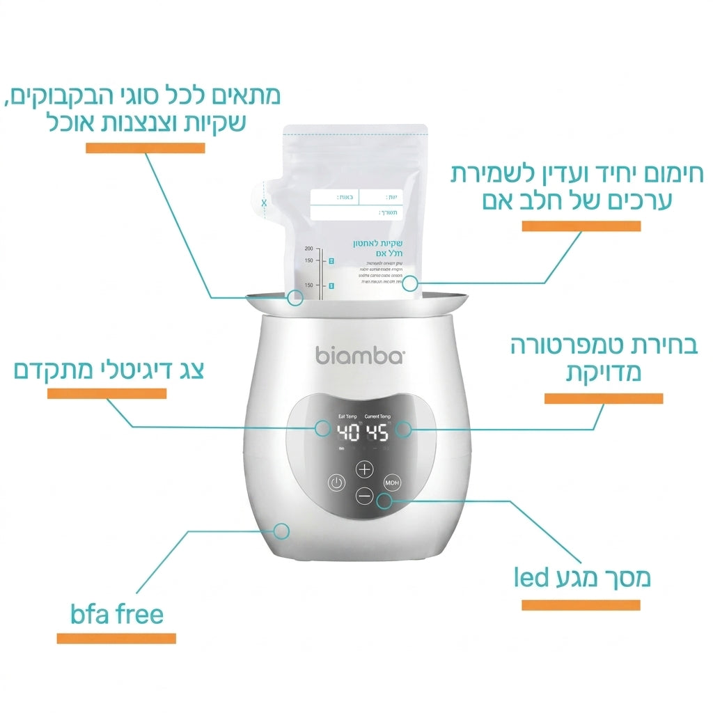 מכונה להפשרת שקיות חלב - מחמם בקבוקים