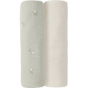 זוג חיתולי במבוק גדולים 120x120 ס''מ קולקציית Fairy Tales Nino - גחליליות