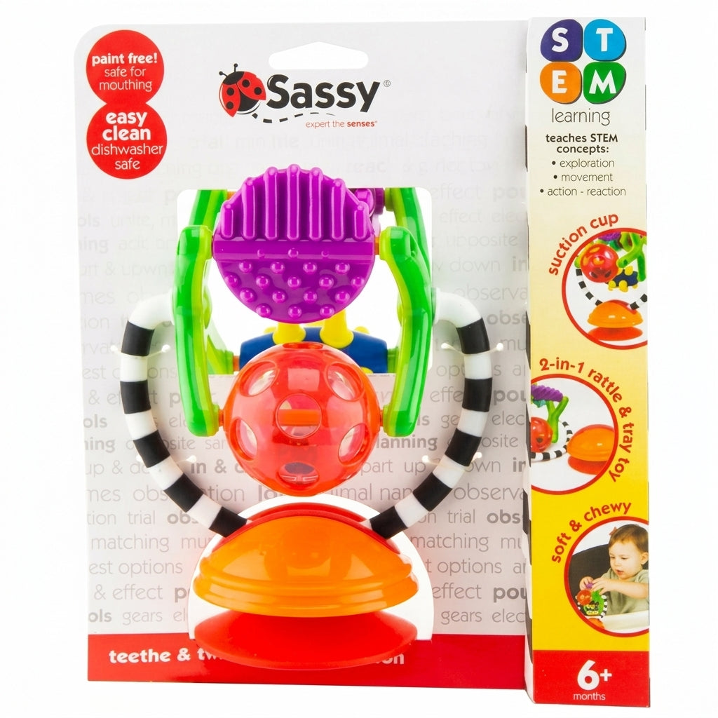 צעצוע חושי לתינוק 2 ב-1 Sassy