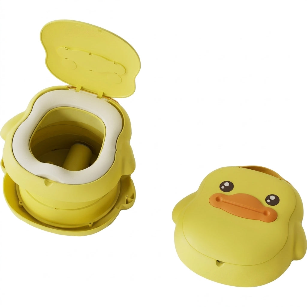 סיר גמילה מתקפל ונייד לנשיאה דגם אפרוח - BABY Queenix