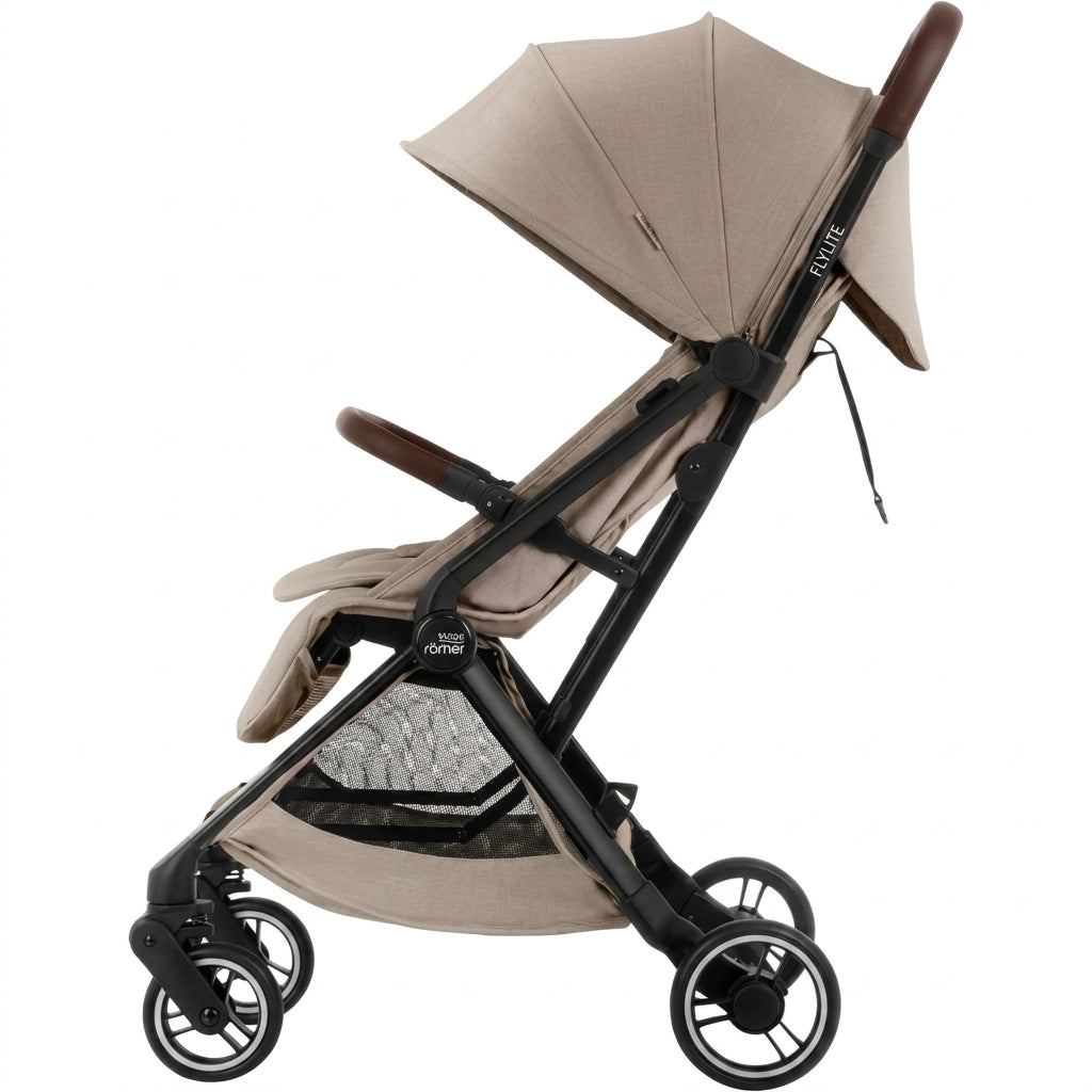 טיולון קומפקטי קיפול ביד אחת Britax Flylite - צבע בז'