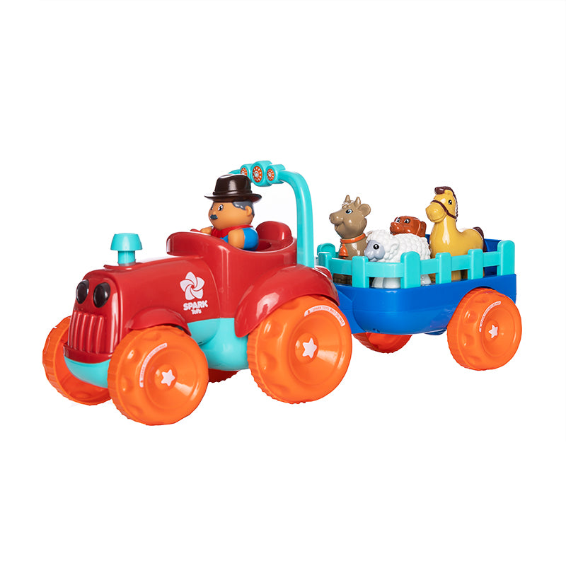 טרקטור חיות חווה מדברות מבית Spark Toys