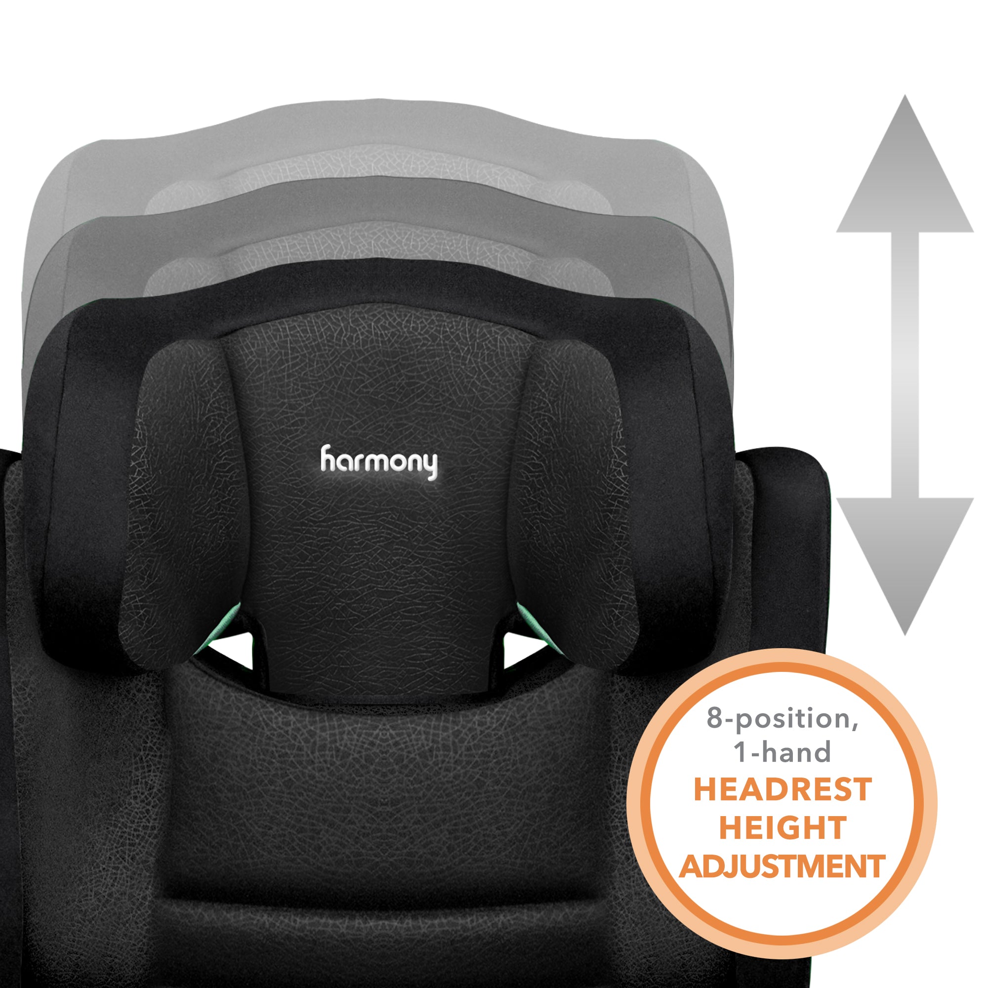 בוסטר גב קל ומרופד Harmony Journey Deluxe I-Size