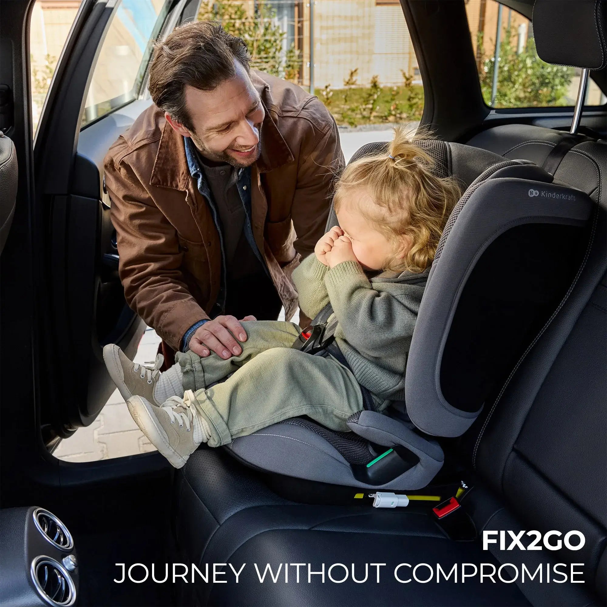 בוסטר רצועות Kinderkraft FIX2GO - גב מתקפל