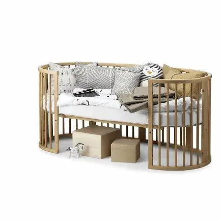 עריסת תינוק סליפי מיני מודולארית לבן Sleepi™ + 2 מזרנים + סט הארכה למיטה