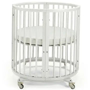 עריסת תינוק סליפי מיני מודולארית לבן Sleepi™ + 2 מזרנים + סט הארכה למיטה