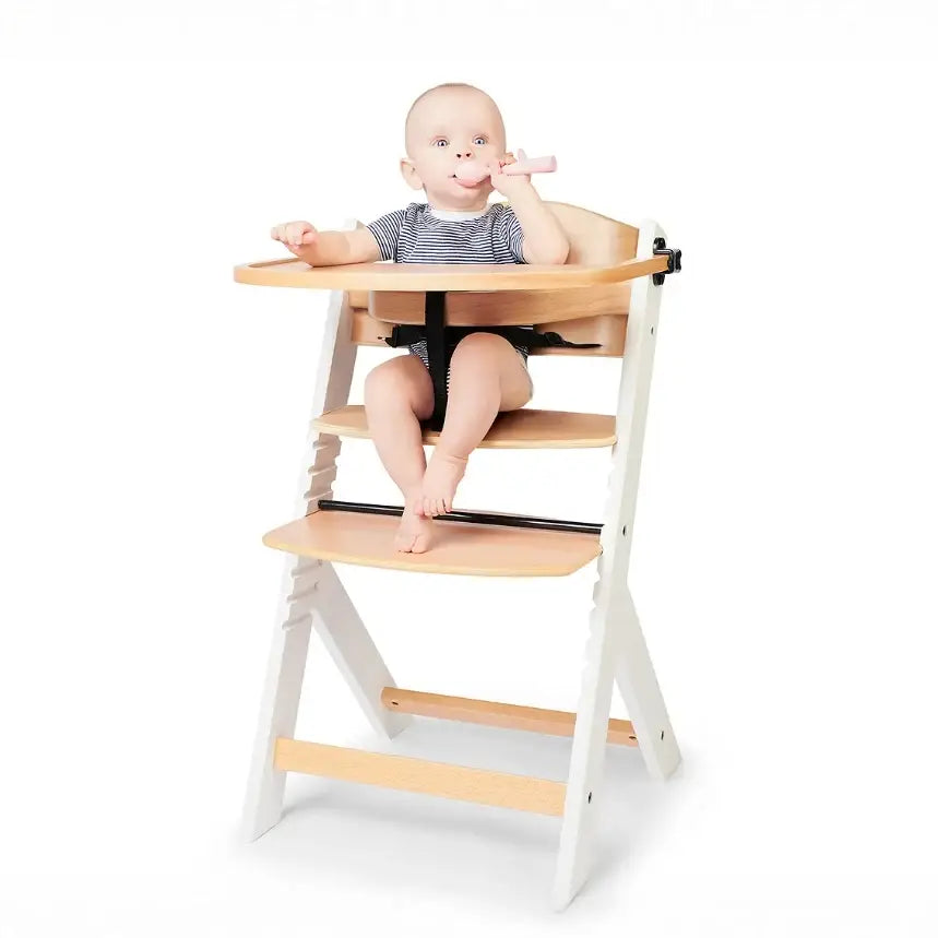 כסא אוכל + ריפוד מתכוונן אנוק Enock שחור לבן Kinderkraft