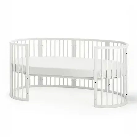 עריסת תינוק סליפי מיני מודולארית לבן Sleepi™ + 2 מזרנים + סט הארכה למיטה