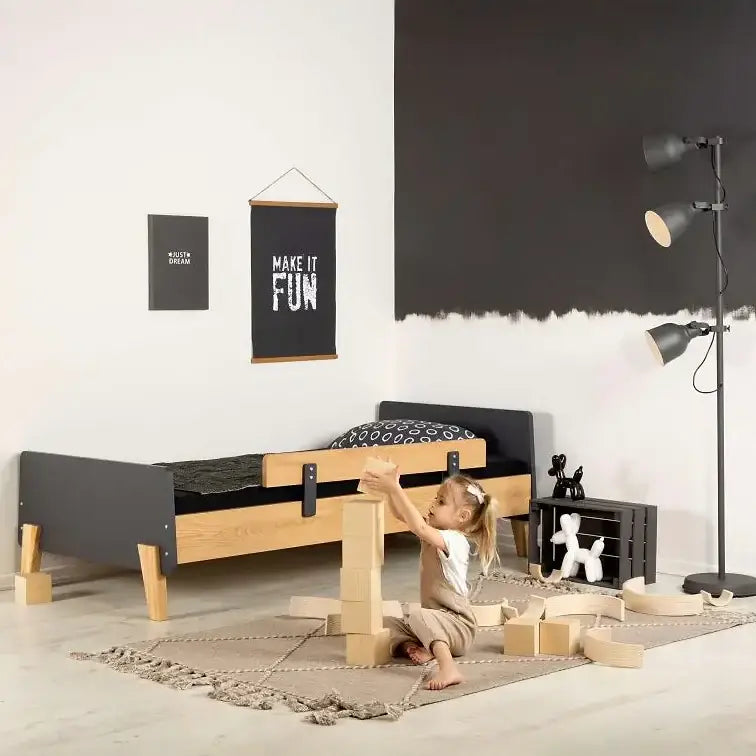 מיטת קטנים גדולים גרפיט FUN SEGAL