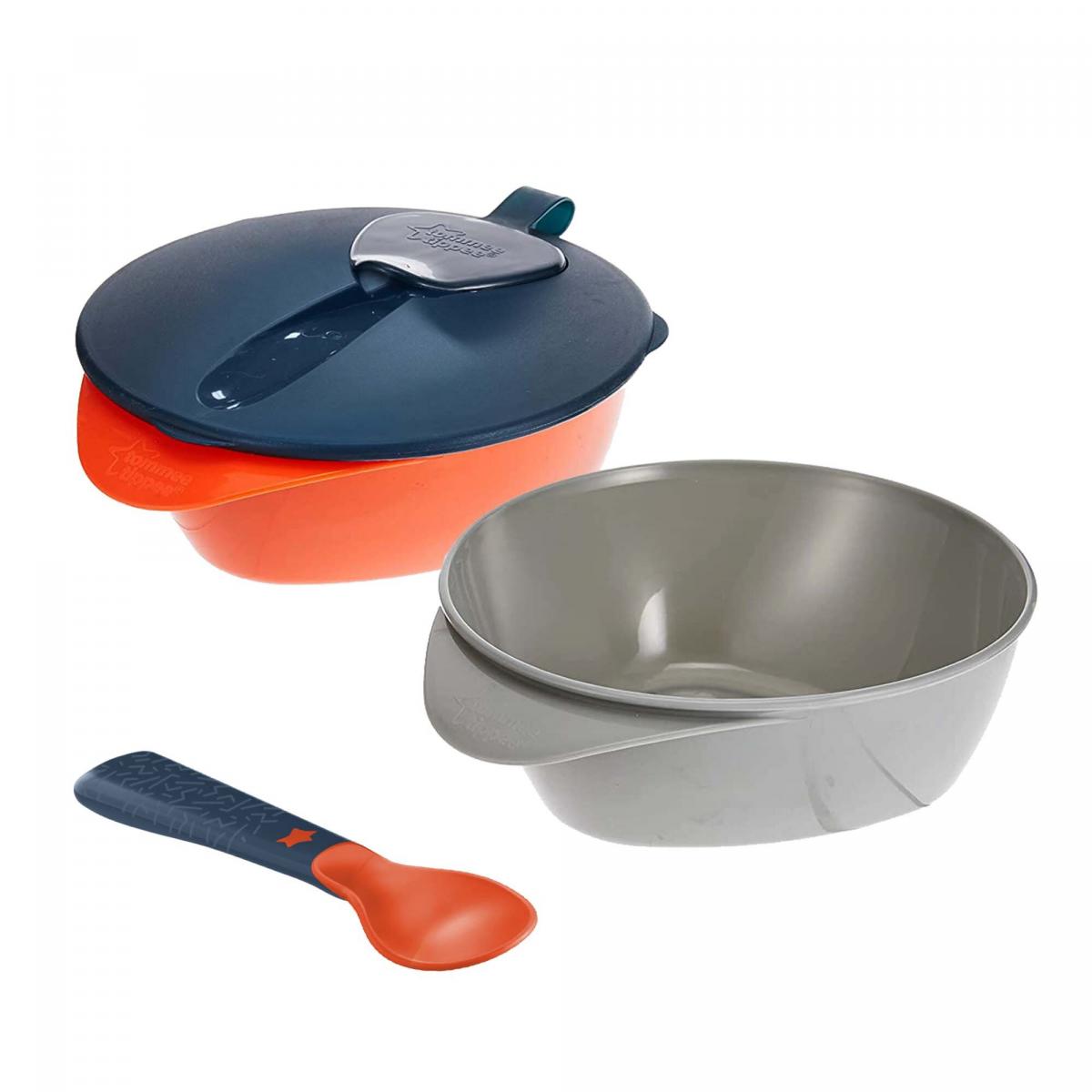 זוג קעריות עם מכסה וכפית אקספלורה Tommee Tippee
