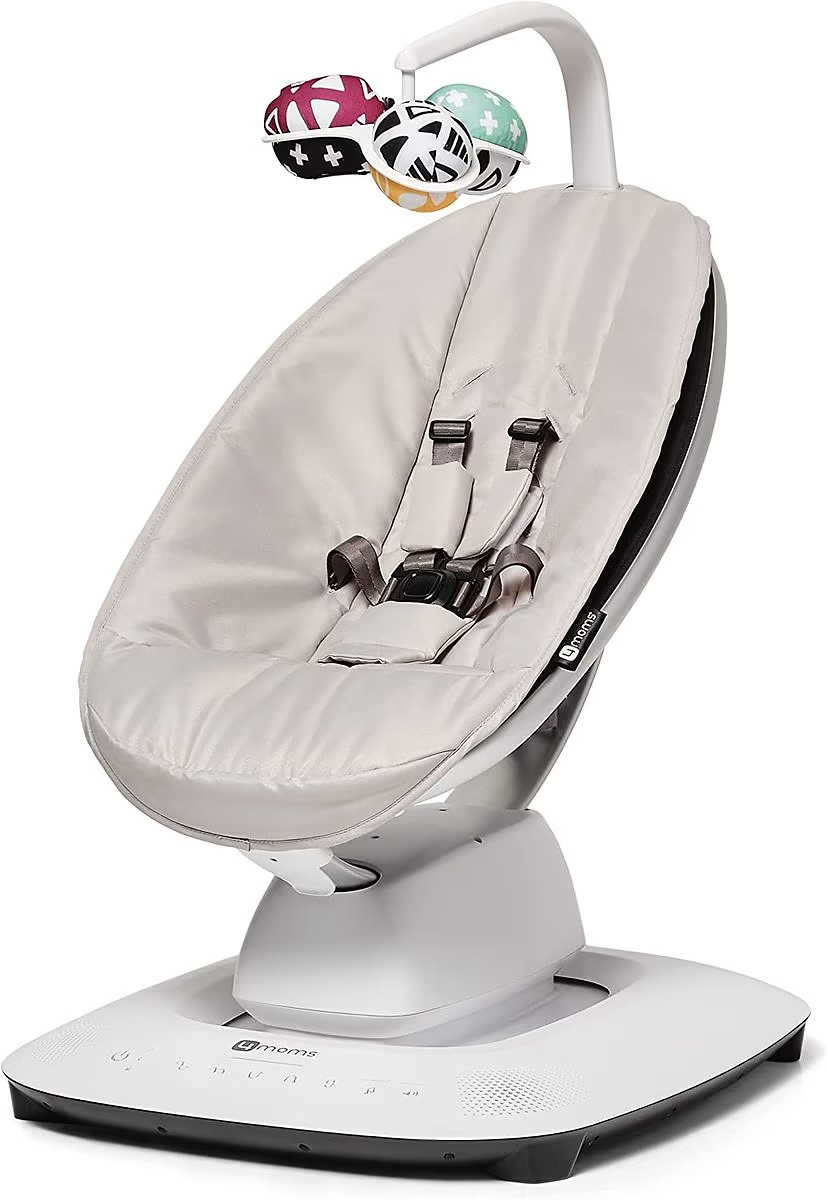 נדנדה לתינוק מפוארת צבע אפור 4MOMS