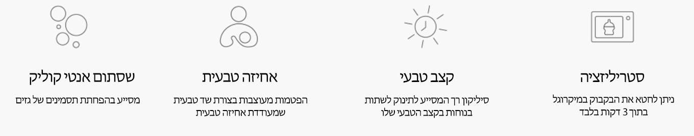 בקבוק האכלה 260 מ''ל Tommee Tippee Natural Start - זרימה איטית