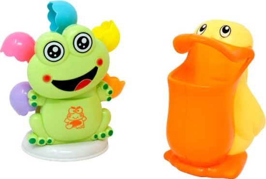 ערכת משחקי אמבטיה צפרדע ושקנאי מבית Pit Toys