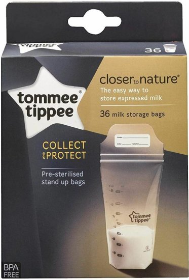 שקיות לאחסון והקפאת חלב Tommee Tippee Closer to Nature