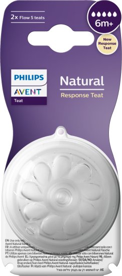 AVENT Natural Respon Flow 5-6m+ פטמה אוונט