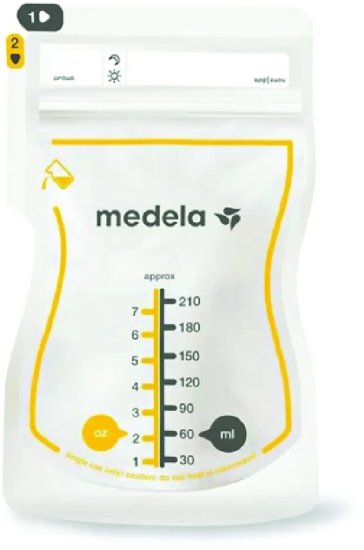 שקיות לאחסון חלב אם 50 יחידות Medela