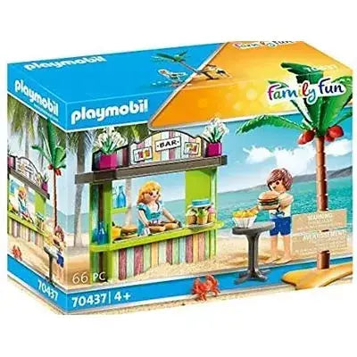 פליימוביל דוכן אוכל-בר על החוף