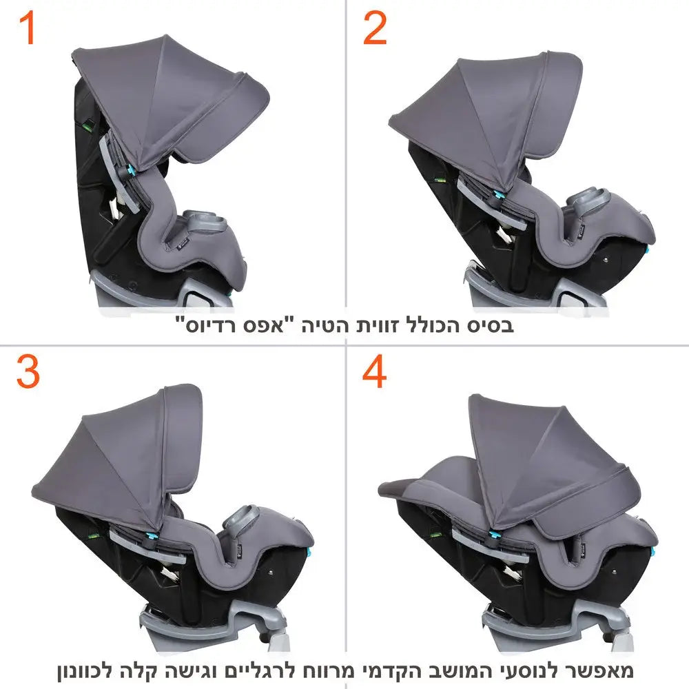 מושב ALL IN ONE דגם COVER ME כולל גגון