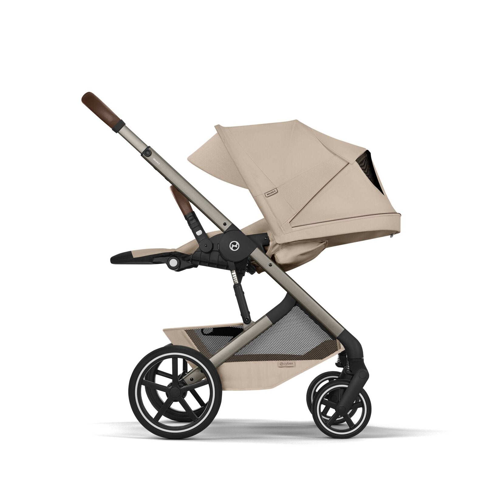עגלה משולבת- בז' כולל עריסה Balios 6 S TPE+Fold CC B Almond Beige
