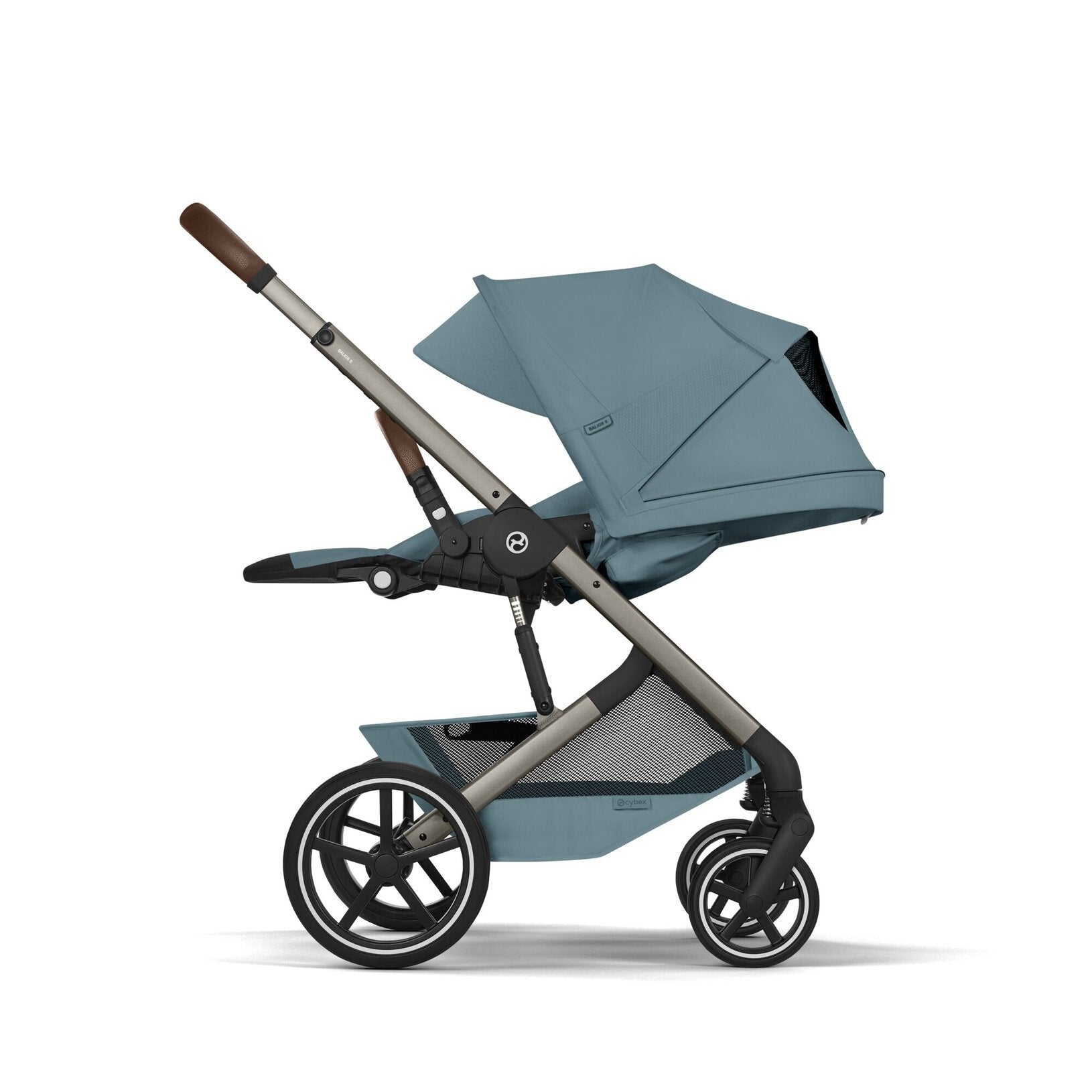 עגלה משולבת- תכלת כולל עריסה Balios 6 S TPE+Fold CC B Stormy Blue