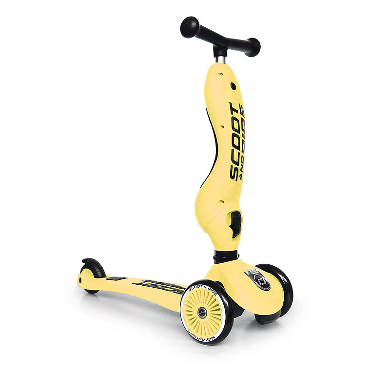 קורקינט Highwaykick 1 -קורקינט רב שלבי 2 ב 1 צהוב Scoot & Ride