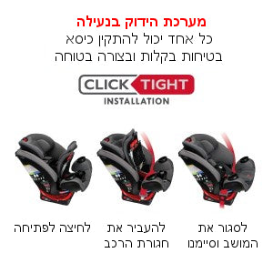 כיסא בטיחות One4Life SafeWash Britax - התקנה פשוטה ובטוחה