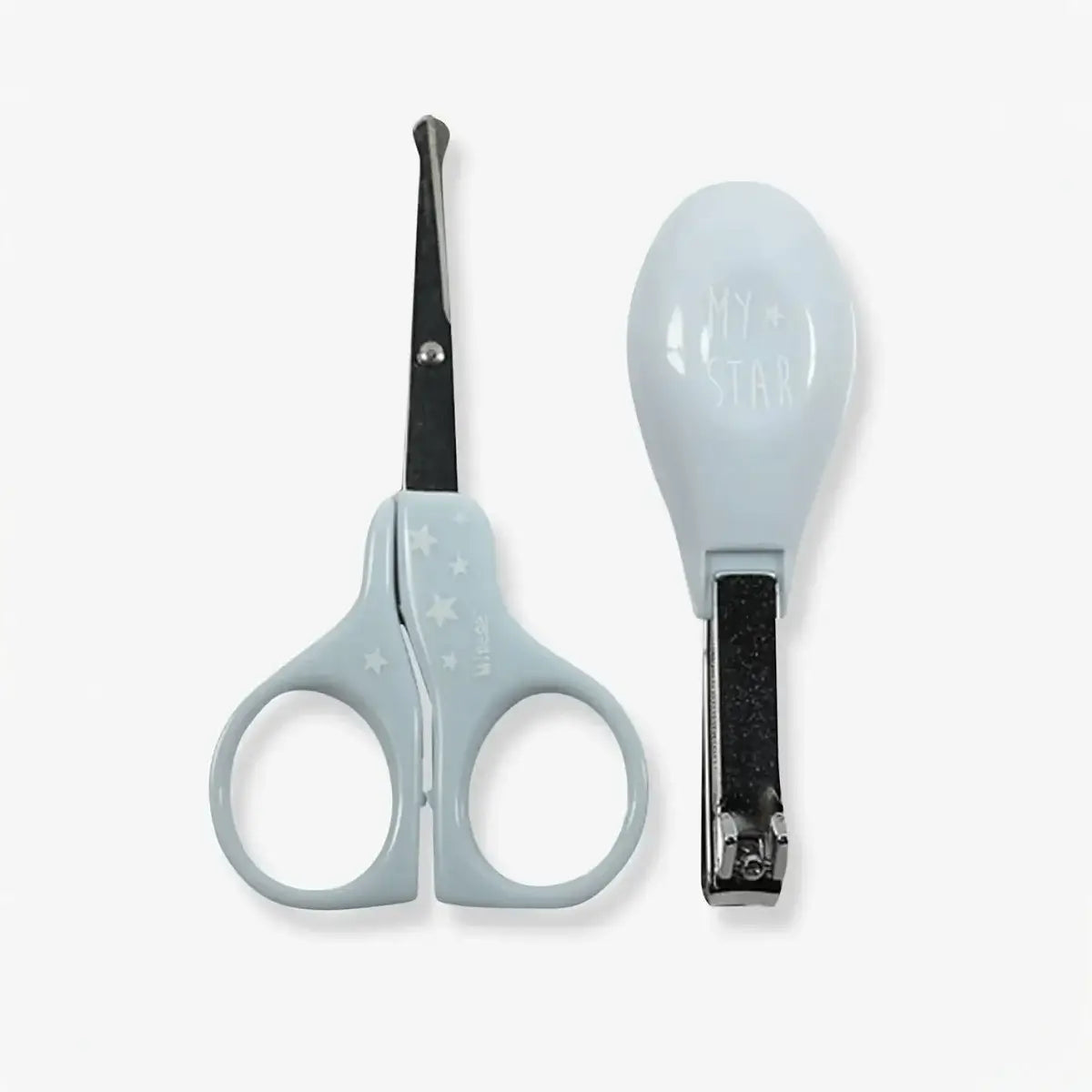 סט מספריים וקוצץ ציפורניים לתינוק Minene - תכלת