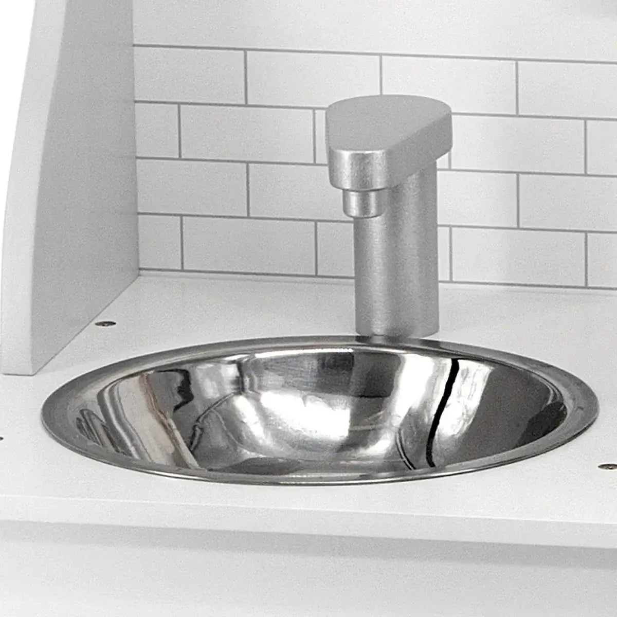 מטבח עץ אפור מפואר עם אביזרים POLAR B