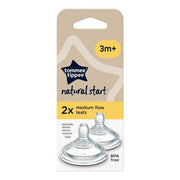 זוג פטמות זרימה בינונית Tommee Tippee Closer To Nature - שלב 2
