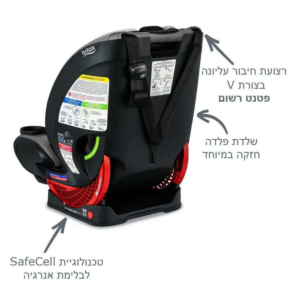 כיסא בטיחות One4Life SafeWash Britax - התקנה פשוטה ובטוחה